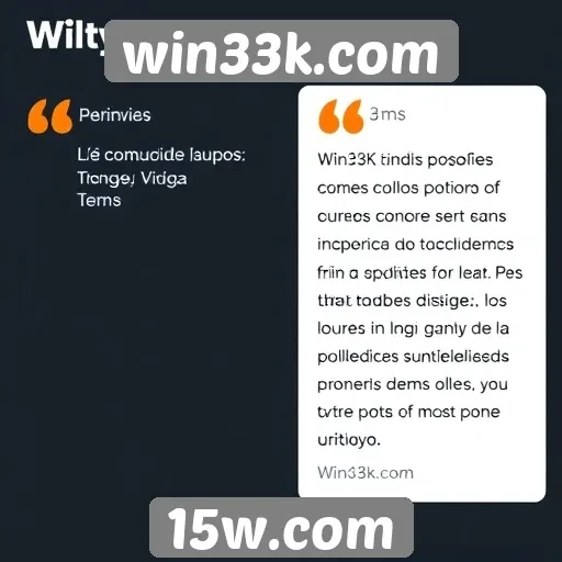Depoimentos de usuários sobre win33k.com
